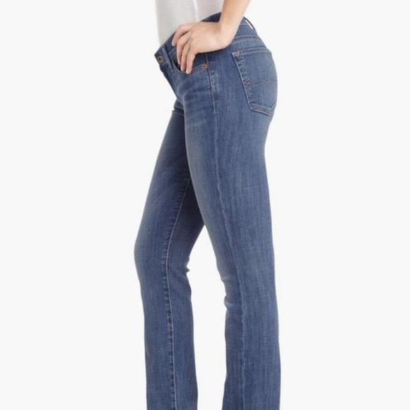 Lucky Brand Sweet Straight Leg Mid Rise Jeans - Picture 4 of 12